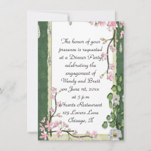 Invitation Élégant Mariage ChiChi Floral Fiançailles