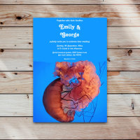 Élégant Mariage côtier marin de méduse marine