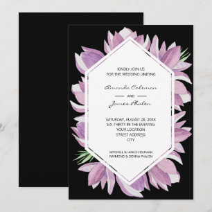 Invitation Elégant Mariage d'aquarelle Magnolia