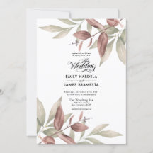 Elégant Mariage de budget d'aquarelle Eucalyptus