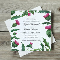 Élégant Mariage de chardon écossais
