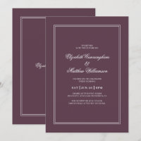 Élégant Mariage de châssis classique simple