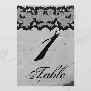 Invitation Élégant Mariage de dentelle gothique de chauve-sou