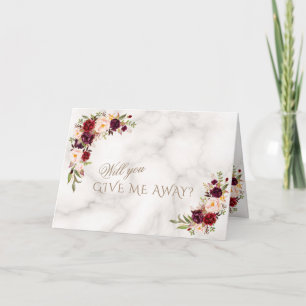 Invitation Élégant Mariage de fleurs blanches roses de Bourgo
