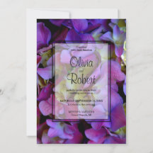 Élégant Mariage de fleurs Magenta Purple Hydrangea