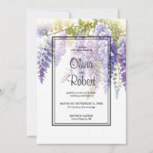 Élégant mariage de la glycine de l'aquarelle magen