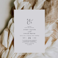 Élégant Mariage de monogramme de script