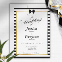 Élégant Mariage de trame en or noir blanc