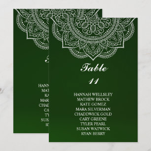 Invitation Élégant Mariage Emerald Paisley