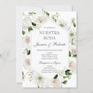 Invitation Élégant Mariage espagnol