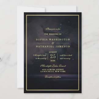 Invitation Élégant Mariage étoilé