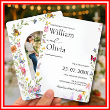 Élégant Mariage Fleur Sauvage Papillon Bohème