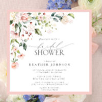 Elegant Mariage Fleural Aquarelle Rose