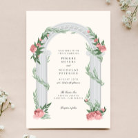 Élégant Mariage Floral Colonne Jardin Mariage