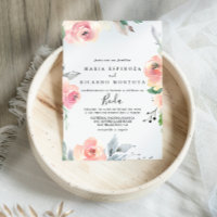 Élégant Mariage floral rose
