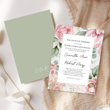 Élégant Mariage floral rose pâle