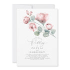 Élégant Mariage Floral Rose Rose Rose Dusty modern