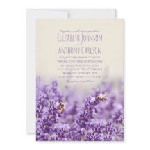 Élégant Mariage floral rustique de lavande botaniq