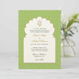 Invitation Élégant mariage indien Ganesh moderne