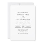 Élégant Mariage moderne noir et blanc