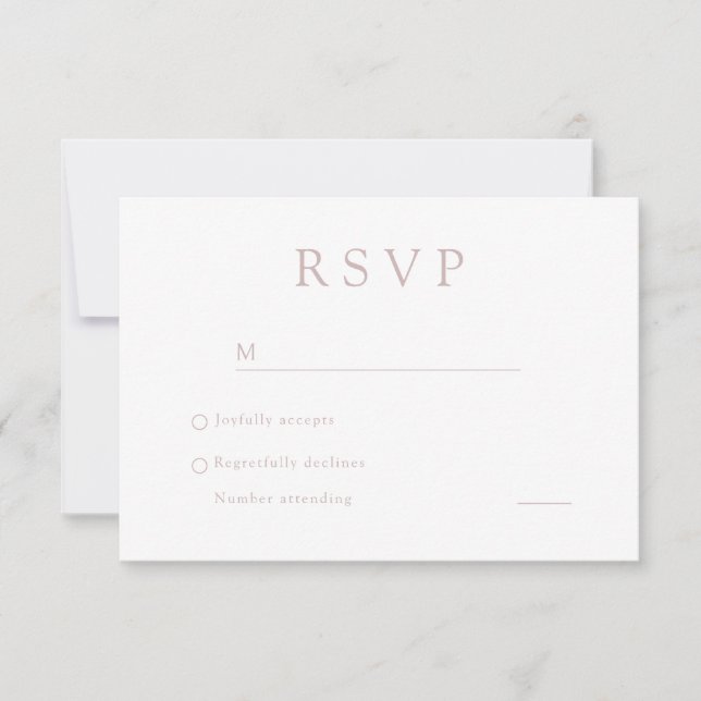Invitation Elégant Mariage numérique noir et rose (Devant)