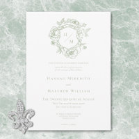 Élégant Mariage Oiseaux et Armoiries de Style Chin