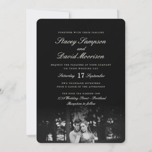 Invitation Élégant Mariage photo