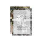 Elégant Mariage photo frontière noir et blanc