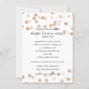 Invitation Élégant mariage Renouveau Vow Renouveau Parties sc