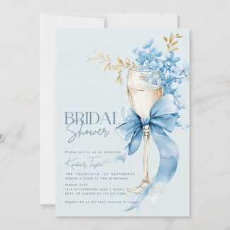 Invitation Élégant Mariage sous la Douceur de l'Hydrangea Ble