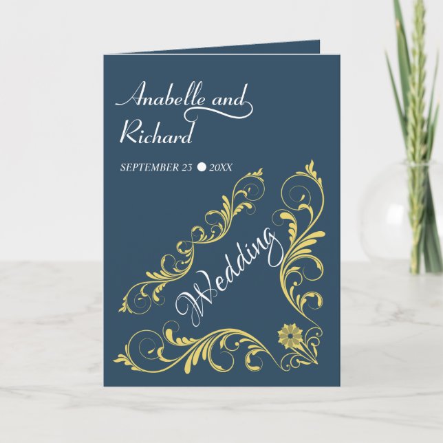 Invitation Élégant Mariage victorien (Devant)