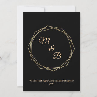 Invitation "Elegant Minimalist Wedding Invitation"