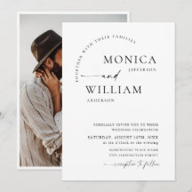 Élégant minimaliste calligraphie Mariage photo