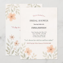 Élégant minimaliste Fête des mariées florale