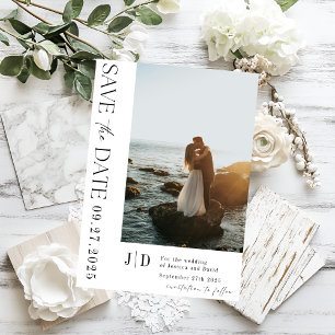 Invitation Élégant minimaliste Sauvegarder la date Moderne et