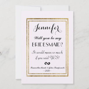 Invitation Élégant modèle d'or simple Faux et blanc