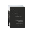 Élégant moderne Black Photo Mariage classique