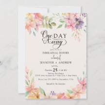 Élégant Moderne Floral Classique | Dîner de Répéti