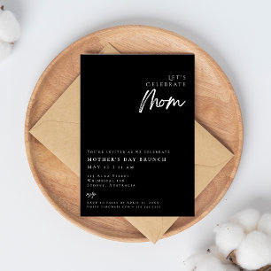 Invitation Elégant moderne Simple mère jour BRUNCH
