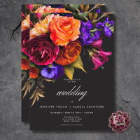 Élégant Moody Vibrant Harvest Floral Mariage
