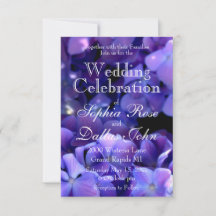 Élégant moody violet Mariage floral noir