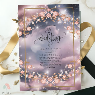Invitation Elégant Mystique Floral Garden Mariage