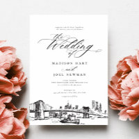 Élégant New York City Calligraphy Mariage chic