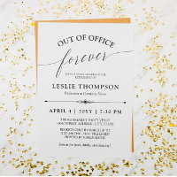 Elegant Out of Office Forever Retirement Party