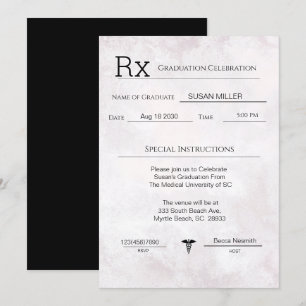 Invitation Élégant Pad de prescription Médicale
