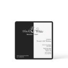 Élégant parti noir et blanc