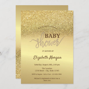 Invitation Elegant Parties scintillant or Baby shower Bokeh