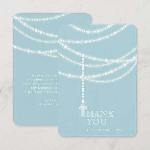 Invitation Élégant Pâtes Rosaires Étincelantes Et Traversant 