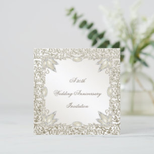 Invitation Elegant Pearl 30e anniversaire de Mariage