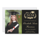 Elégant Photo College Black Graduation Party